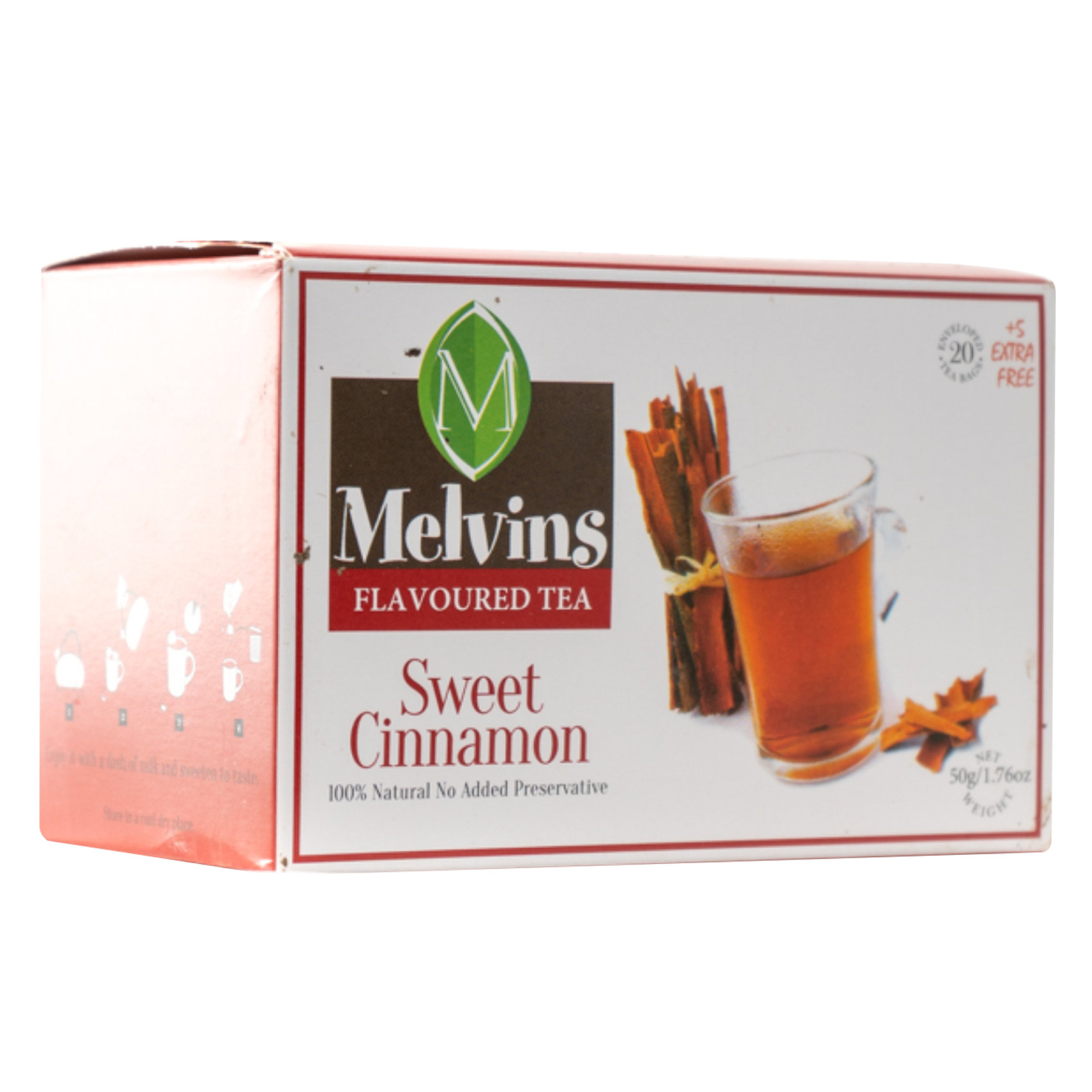 Melvins Cinnamon Tea Bags 25&#39;S