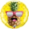 Qualatex Mr. Cool Pineapple Round Foil Balloon- 45 cm Size