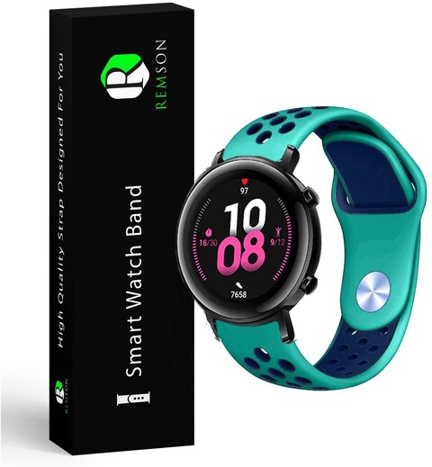 Remson Huawei Watch Gt2 42mm Silicone Sports Waterproof Watchband 20mm Rm 1157 Teal Blue Online Carrefour UAE
