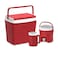 Cosmoplast Safari Cooler Set 3 Pieces Red/White