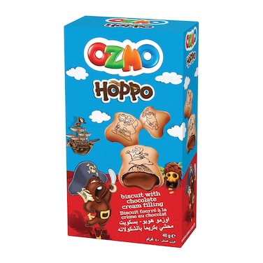 Ozmo hoppo biscuit with chocolate cream filling 40 g