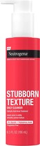 Neutrogena Stubborn Texture Daily Acne Gel Facial Cleanser, Salicylic Acid Acne Medicine &amp; Glycolic + Polyhydroxy Acids, Fragrance-Free Face Wash To Clear Acne &amp; Smooth Texture, 6.3 Fl. Oz