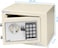 Rubik Small Safe Box with Key and Digital Security Keypad Lock for Home Office Hotel Business Jewelry Money Cash Storage - Off White