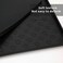 Pet Food Mats Waterproof Anti-Slip Silicone Pet Bowl Drinking Mat Feeding Mats for Dog and Cat Non-Toxic Pet Supplies (Black)