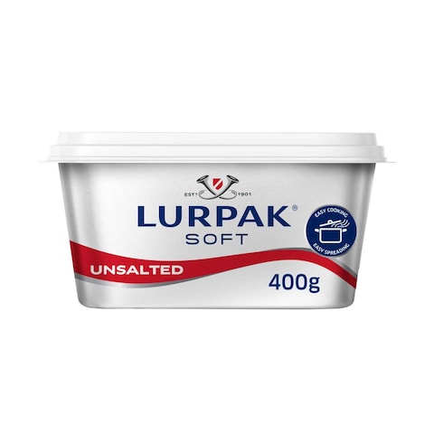 Lurpak Butter Soft Unsalted 400g