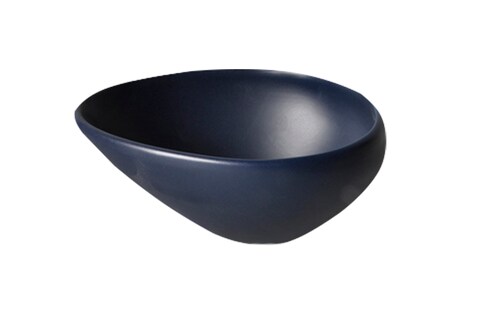 SHALLOW 18CM DESSERT BOWL -MATT DARK BLUE  (CHP-710-BLU)