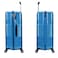 Eminent Hard Case Suitcase Trolley Luggage Set of 3 Polycarbonate Lightweight 4 Quiet Double Spinner Wheels Travel Bags With TSA Lock KJ84 Bright Blue