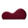 In House In Hosue Romantic Chaise Longue - Burgundy