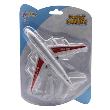 Kidzpro Bc Qx393 Pocket Money Pull Back Airplane 3 Years White