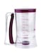 Generic Pastry Blender Dispenser, 17x11x18.5cm - Clear/Purple