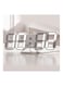 Generic 3D LED Table Clock Number Design Show Temperature Date Living Room Clock White
