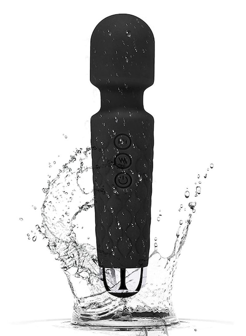 Generic Portable Waterproof Handheld Cordless Vibration Massager For Back Neck Shoulder Sports Recovery Muscle Aches, Black