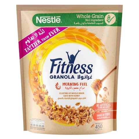 Nestle Fitness Granola Clusters Oats With Honey Breakfast Cereal 450g