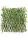 Expandable Wicker Fence With Faux Plants Green/Brown 1.20meter