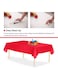 Waterproof Plain Red Plastic Table Cover 1.8mx1.2m