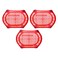 Kenstar Oval Trolley Basket 3 Pieces Red