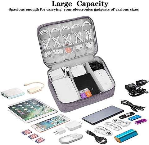 Innovative Universal Cable Organizer Bag Grey