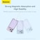 
Baseus 10000 mAh MagSafe Power Bank 10000mAh 15W Wireless Portable Charger PD 20W With USB-C Port Fast Charging for MagSafe Battery Pack for iPhone 15 Pro Max/iPhone 15/15 Plus/14/13/12 Series Purple