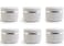 Ericotry 100ml 3.34OZ Silver Edge Empty Refillable Cosmetic Plastic Jars With Dome Lid Make Up Face Cream Lip Balm Lotion Storage Container Travel Case Bottle Pot Pack Of 6, White, 100ml/3.34OZ