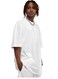 Mei Stylish Men's Casual Breathable Loose Shoulder Oversize Crew Neck T-shirt, S Size, White