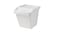 Waste sorting bin with lid, white60 l