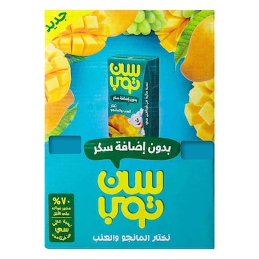 Suntop Mango Grape No Added Sugar 125ml&times; 18
