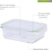 Royalford Brs Rect Glass Airtight Contnr 1.5L