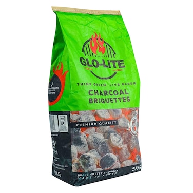 GLOLITE CHARCOAL BRIQUETTES 5KG
