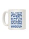 muGGyz David Meowie Coffee Mug White 11Ounce