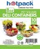 Hotpack Pet Deli Container Square With Lid 8Oz - Pet 10 Pieces