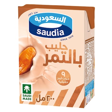 Saudia Long Life Milk With Date 200ml
