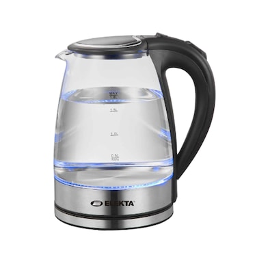 Elekta Glass Kettle With Blue LED Light Epkt001G 1.8 Litres (Plus Extra 50 Qr Supplier&#39;s Delivery Charge Outside Doha)