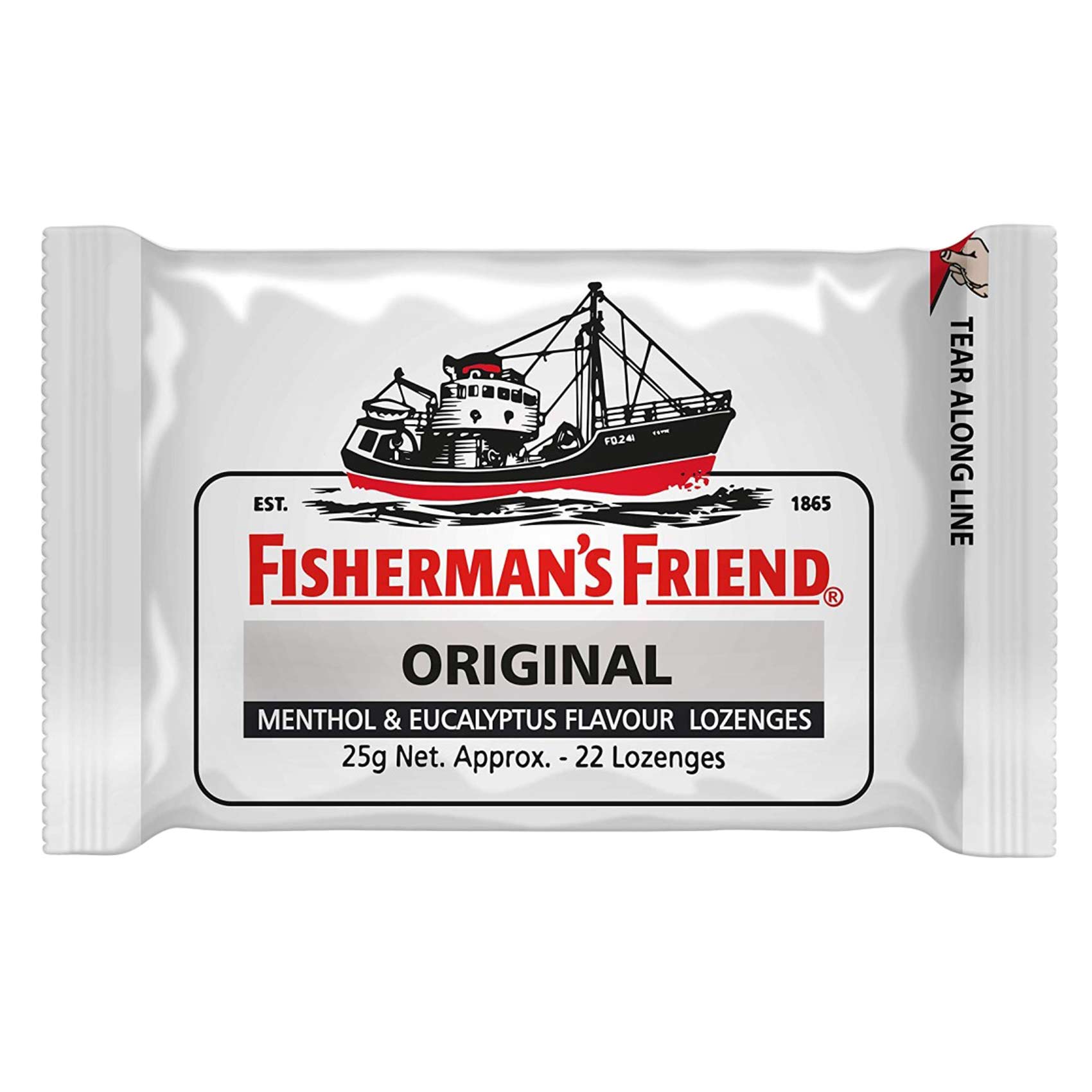 Fisherman&#39;s Friend Original Menthol And Eucalyptus Sugar Free Lozenges 25g