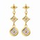 Aiwanto Star And Flower Pattern Earring for Office Gift (Gold)