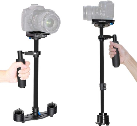 DMK Power Coopic St-02A Aluminum 24&quot;/60cm Handheld Stabilizer With Quick Release Plate 1/4&quot; And 3/8&quot; Screw For DSLR And Video Cameras Up To 6.6Lbs/3Kg