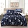 GOLDEN HOME  6-Piece King Size Duvet Cover Set, 1 Duvet Cover + 1 Fitted Sheet + 4 Pillow Cases, Microfibre, Muesli