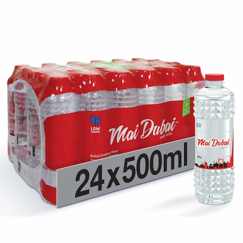 Mai Dubai Low Sodium Drinking Water 500ml Pack of 24