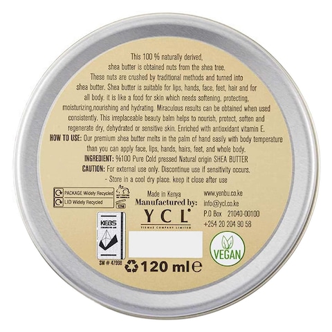 Yenbu Natural 100% Pure Shea Butter 150ml