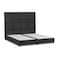 In House Berlin Linen Bed Frame - Queen - 200x140cm - Dark Gray