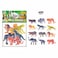 Power Joy Animal Worldz Safari Wild Animal Figure Toy 4inch 6 PCS