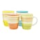 آر كي طقم أكواب سيراميك 266 ملل 4 قطع - متعدد الألوان