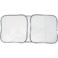 Car Sunshade Collapsible Auto Windshield Sunscreen Size : Medium 148 x 70 cm White