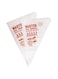 Generic 100-Piece Disposable Plastic Piping Bag For Cake Decoration White 38X24X35Centimeter