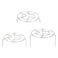 Beauenty 3-pack,Stainless Steel Steaming Rack Cookware,pressure Cooker Trivet Steam Rack Stand Food Vegetable,bottom Cooking Rack,steamer Insert,pressure Cooker Steam Rack(1.2inch,2inch,2.8inch)