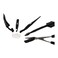 Kiss Beautiful All-In-One Eyebrow Tool Kit 5 count Black