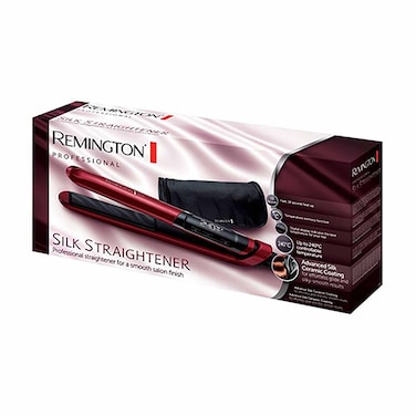 Remington Silk Hair Straightener - 240 degree - Red - S9600