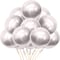 Synuo - Synuo Party Balloons 12Inch 50 Pcs Latex Chrome Balloons, Birthday Balloons Helium Shiny Metallic Balloons Party Decoration
