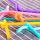 Vsell24 100Pc Flexible Drinking Plastic Straws Multicolor Bpa Free Disposable Bendy Straw 6Mm