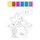 Magic Water Kittens Coloring Book