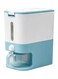 Generic Rice Storage Automatic Box/Container - Large Sealed Kitchen Grain &amp; Rice Dispenser With Lid, 12KG (Blue) Blue 34 x17x41cm